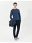 Erkek Lacivert Slim Fit Kanvas Pantolon 50255365-VR033 3
