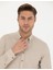 Erkek Bej Slim Fit Uzun Kollu Gömlek 50280214-VR011 2