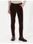 Erkek Koyu Kahverengi Slim Fit Kadife Kanvas Pantolon 50259715-VR084 2