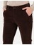Erkek Koyu Kahverengi Slim Fit Kadife Kanvas Pantolon 50259715-VR084 5