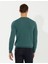 Erkek Yeşil Slim Fit Bisiklet Yaka Basic Triko Kazak 50258993-VR054 5