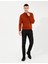 Erkek Siyah Slim Fit Keten Karışımlı Kanvas Pantolon 50259760-VR046 1