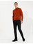 Erkek Siyah Slim Fit Keten Karışımlı Kanvas Pantolon 50259760-VR046 3