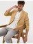 Erkek Sarı Ekstra Slim Fit Keten Karışımlı Blazer Ceket 50264619-VR044 1