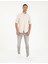 Erkek Bej Slim Fit Keten Görünümlü Gömlek 50252491-VR011 4