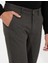 Erkek Haki Slim Fit Keten Karışımlı Chino Pantolon 50259718-VR027 5