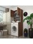 Kenzlife çamaşır makinesi dolabı hayzum cvz 180*066*55 banyo kiler çift kapaklı arkalıklı 1