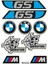 Gs Bmw Tasarımlı Ekipman Kask Motorsiklet Sticker Seti 02 1