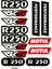Rks R250 Tasarımlı Ekipman Kask Motorsiklet Sticker Seti 05 1