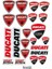 Sponsor Ducatı Cup Ekipman Kask Motorsiklet Sticker Seti 01 1