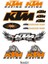 Ktm Sponsor Tasarımlı Ekipman Kask Motorsiklet Sticker Seti 01 1