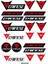 Sponsor Daınese Tasarımlı Ekipman Kask Motorsiklet Sticker Seti 01 1