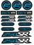 Cfmoto 250SR Motosiklet Çoklu Sticker Seti 01 1