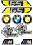 Gs Bmw Tasarımlı Ekipman Kask Motorsiklet Sticker Seti 03 1