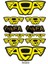 Altın Elbilesi Adam Aea Tasarımlı Sponsor Ekipman Kask Motorsiklet Sticker Seti 01 1