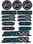 Cfmoto 250SR Motosiklet Çoklu Sticker Seti 05 1