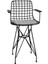 Knsz ufak boy tel bar sandalyesi 1 li uslu syhtalen kolçaklı 55 cm oturma yüksekliği mutfak bahçe cafe ofis 3