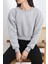 Şardonlu Crop Sweat Gri - 3094.275. 1