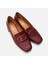 01AYH293440A780 Deri Bordo Kadın Loafer 2