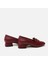 01AYH293440A780 Deri Bordo Kadın Loafer 4