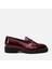 01AYH299450A780 HAKIKI Deri Bordo Kadın Loafer 1