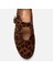 01AYH293950A371 MARY Jane Deri Leopar Desenli Kadın Babet 5
