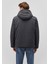 Kapüşonlu Antrasit Şişme Mont 0110352-86803 4
