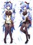 Anime Genshin Impact - Ganyu Desenli Çift Yön Baskılı Sarılma Yastığı Kılıfı 1