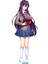 Anime- Yuri Doki Doki Desenli Sarılma Yastığı ( Hugging Pillow) Kılıfı 1