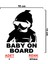 Baby On Board Sticker - Arabada Bebek Var Sticker - Oto Sticker - Araba Sticker - Araç Sticker 2