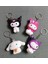 4 Adet Shukushi Sanrio Kwaii Ailesi Kuromi Anaktarlık Seti Figür Oyuncak Sukuşi Set 5