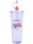 Sanrio Lisanslı Çift Cidarlı Pipetli Plastik Şişe (800ML) - Kuromi 1