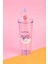 Sanrio Lisanslı Çift Cidarlı Pipetli Plastik Şişe (800ML) - Kuromi 2