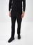 Erkek Siyah Pamuk Dokulu Regular Fit Jogger Pantolon 1