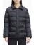 Siyah Kadın Mont Mw Padded Satın Drawstrıngjacket 1