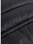 Siyah Kadın Mont Mw Padded Satın Drawstrıngjacket 3