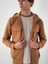 Erkek Camel Pamuk Dokulu Regular Fit Sweatmont 2