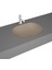 Plural 7810B474-1083 Kare Alçak Tezgahaltı Lavabo, VitrA Clean, 45 cm, Mat Kil Beji 2