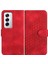 Oppo Flip 12 5g Geometrik Desen Flip Iş Pu Deri Için Flip Case (Yurt Dışından) 1
