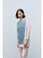 Pembe Kadın Denim Üzeri Nakış Işlemeli Bisiklet Yaka Sweatshirt Dar Paça Pantolon Pamuklu Örme Alt Üst Takım 2