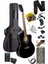 XC-300XBK-EQ Profesyonel Siyah Elektro Akustik Gitar 4/4 Yetişkin Üst Segment (Gigbag Çanta Tuner Capo Askı Jak Kablo Pena) 1