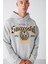 Persısted Erkek Içi Polarlı Kolej Baskılı Kapüşonlu Kordonlu Grimelanj Sweatshirt 4