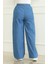 Tensel Beli Lastikli Kot Pantolon 7568-01 Açık Mavi 3