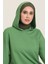 Kapüşonlu Spor Tunik 3007-16 Fıstık Yeşili 4
