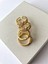 Zirkon Taş Pembe Kalp Ayarlanabilir Gold Yüzük DRN20012 3