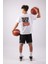 Çocuk Basketbol Temalı Pamuk T-Shirt 4