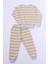 Erkek Çocuk Pijama Takımı Çizgili Ribanalı A35 1