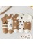 5’li Ekonomik Paket Teddy Bear Desenli Kadın Patik Çorap Set 2