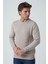 Albufeira 4025 0 Yaka Slim Fit Pamuklu Triko Bej 2