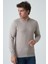 Albufeira 4025 0 Yaka Slim Fit Pamuklu Triko Bej 3